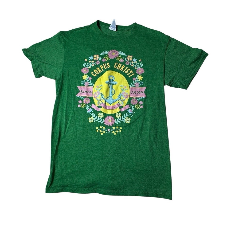 VINTAGE Corpus Christi Shirt Adult Medium Y2K T- Shirt Short Sleeve‎